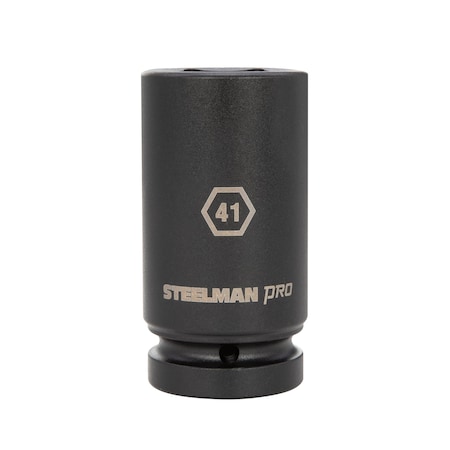 Steelman 1-Inch Drive x 41mm 6-Point Thin Wall Deep Impact Socket 79418